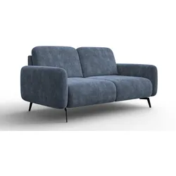 SOFA FEBE 2-Sitzer, hellgrauer Chenille-Stoff