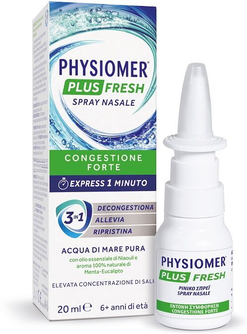 PERRIGO ITALIA Srl Physiomer Plus Fresh Spray Nasale Decongestionante, 20 ml