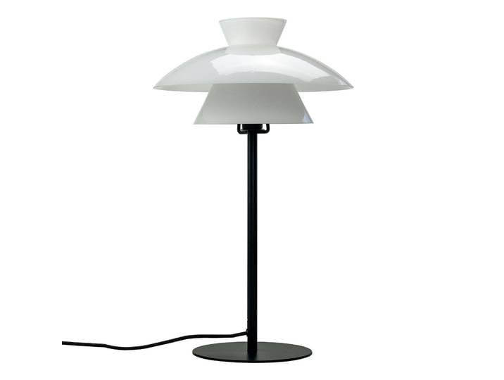 Valby Lampe de Table H40 Opal - Dyberg Larsen - Salon / séjour - Scandinave - Verre - Avec abat-jour