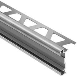 Schlüter Systems RONDEC-STEP-CT Kantenprofil Aluminium Aluminium chrom gebürstet eloxiert Höhe: 8 mm Länge: 2,5 m