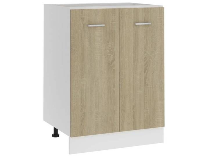 Armoire de plancher-Meuble de rangement Chêne sonoma Bois d'ingénierie