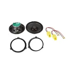 Calearo EL165 2-Wege Lautsprecher 100W + Fiat Panda 169 Lautsprecherringe 165...