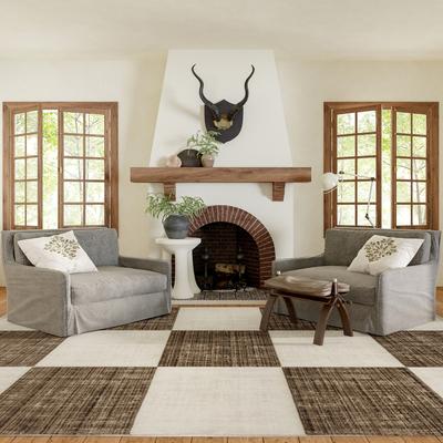 Nuloom Aspen Checkerboard Fringed Area Rug