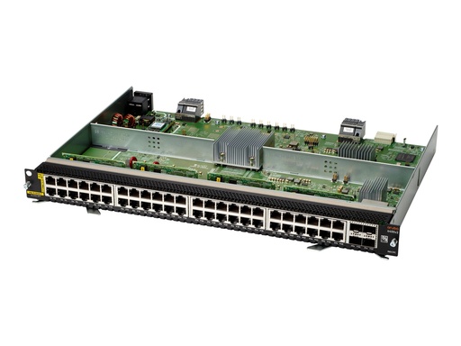 HPE Aruba 6400 48-port 1GbE Class 4 PoE and 4-port SFP56 v2 Module - Switch - L3 - 48 x 10/100/1000 (PoE) (R0X39C)
