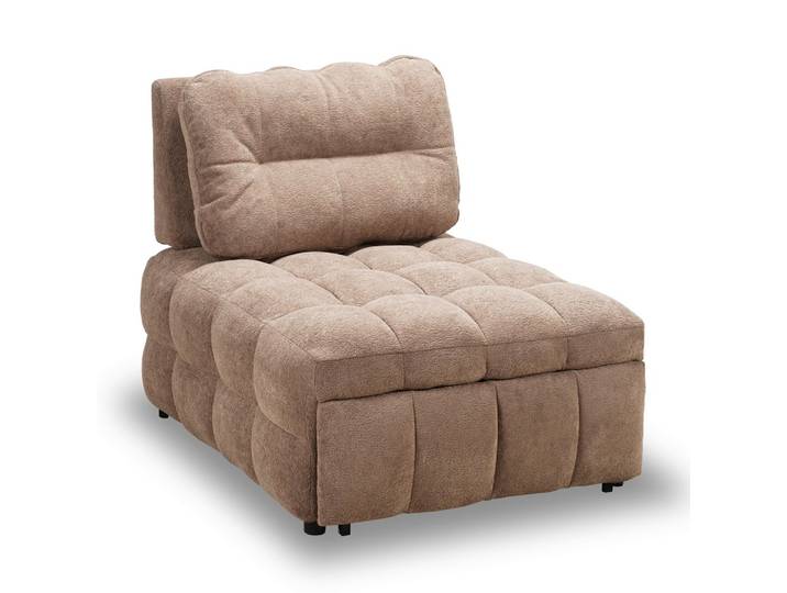 Schlafsessel Liara Webstoff Mokka