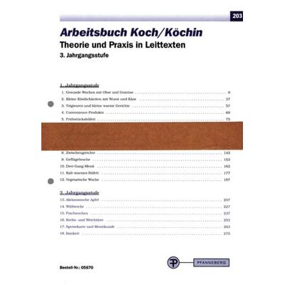 Arbeitsbuch Koch/Köchin 3. Jahrgangsstufe, Zubehör von Gerd Doser,Uwe Girke, Pfanneberg, 978-3-8057-0567-7