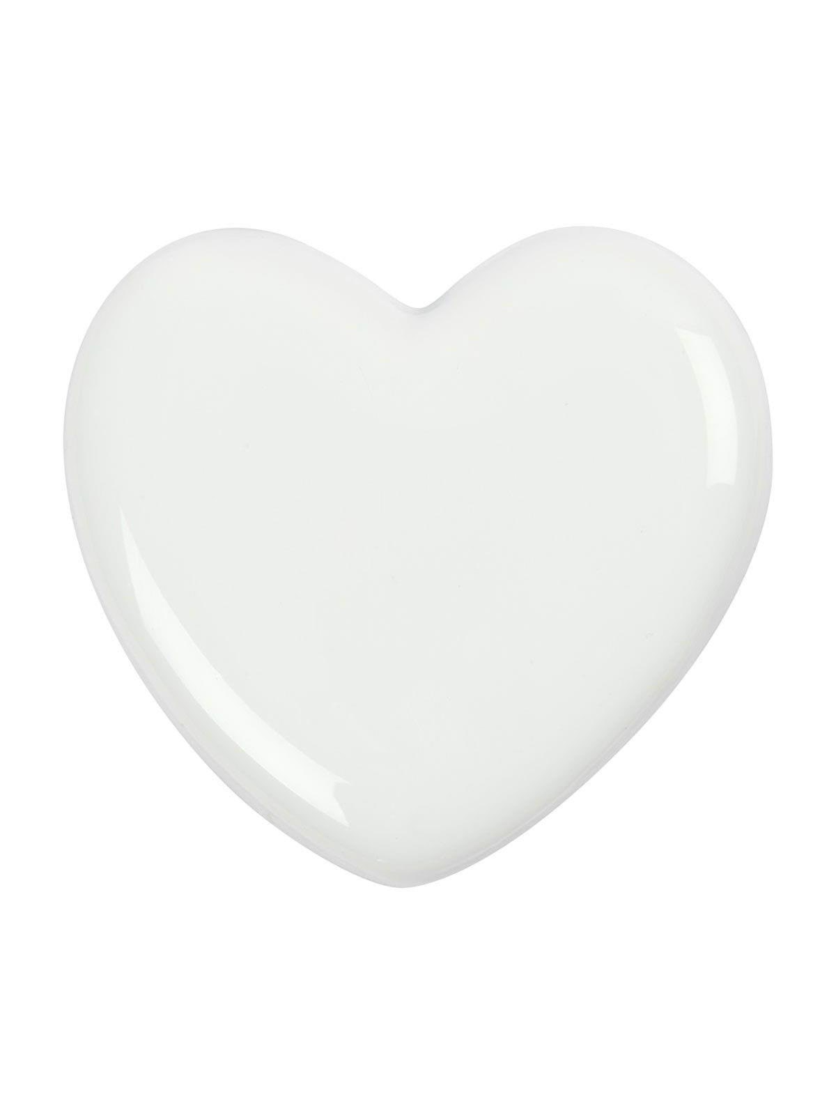 Creativ Company Glass Heart - White 1st.
