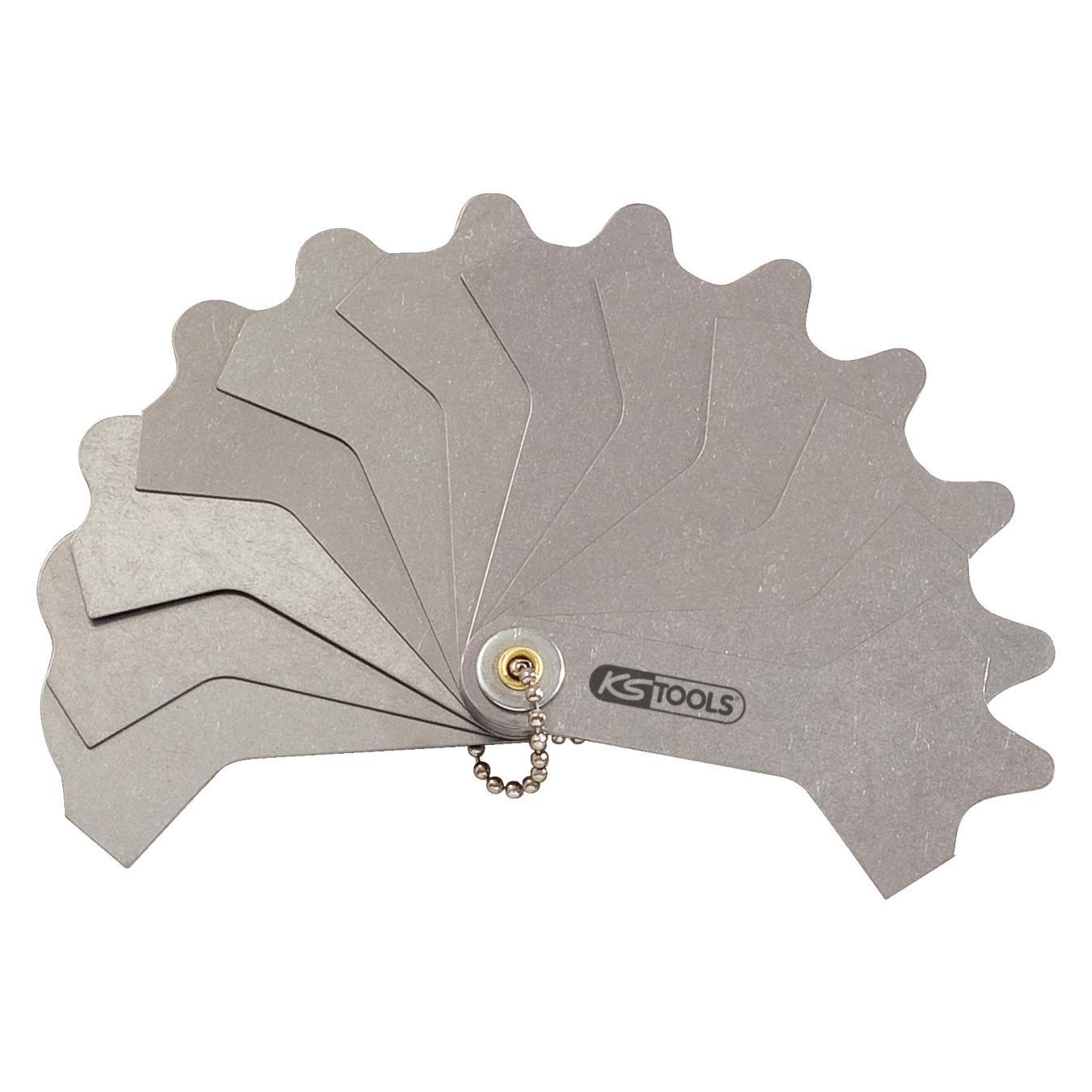 KS Tools Schweissnahtlehre, 12 Blatt, 3-12mm (300.0619)