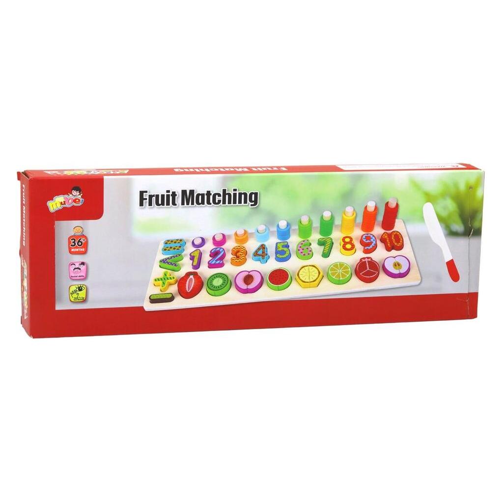 Lean Toys Lernset Sortierer Holzbrett Lernen Mathematik Obst (44671955)