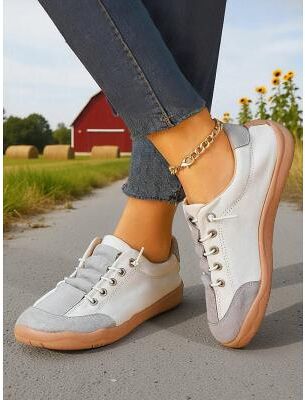 LightInthebox Women's Comfortable Wide Fit Shoes – Stylish Casual Sneakers for Wide Feet, Perfect for Travel, Resort Shopping, Urban Sightseeing, Long Walks Everyday Wear