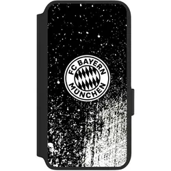 Nivocase Klapphülle für Samsung Galaxy S22 Handyhülle aus Kunst Leder NIVOflip schwarz FC Bayern München (Samsung Galaxy S22), Smartphone Hülle, Schwarz