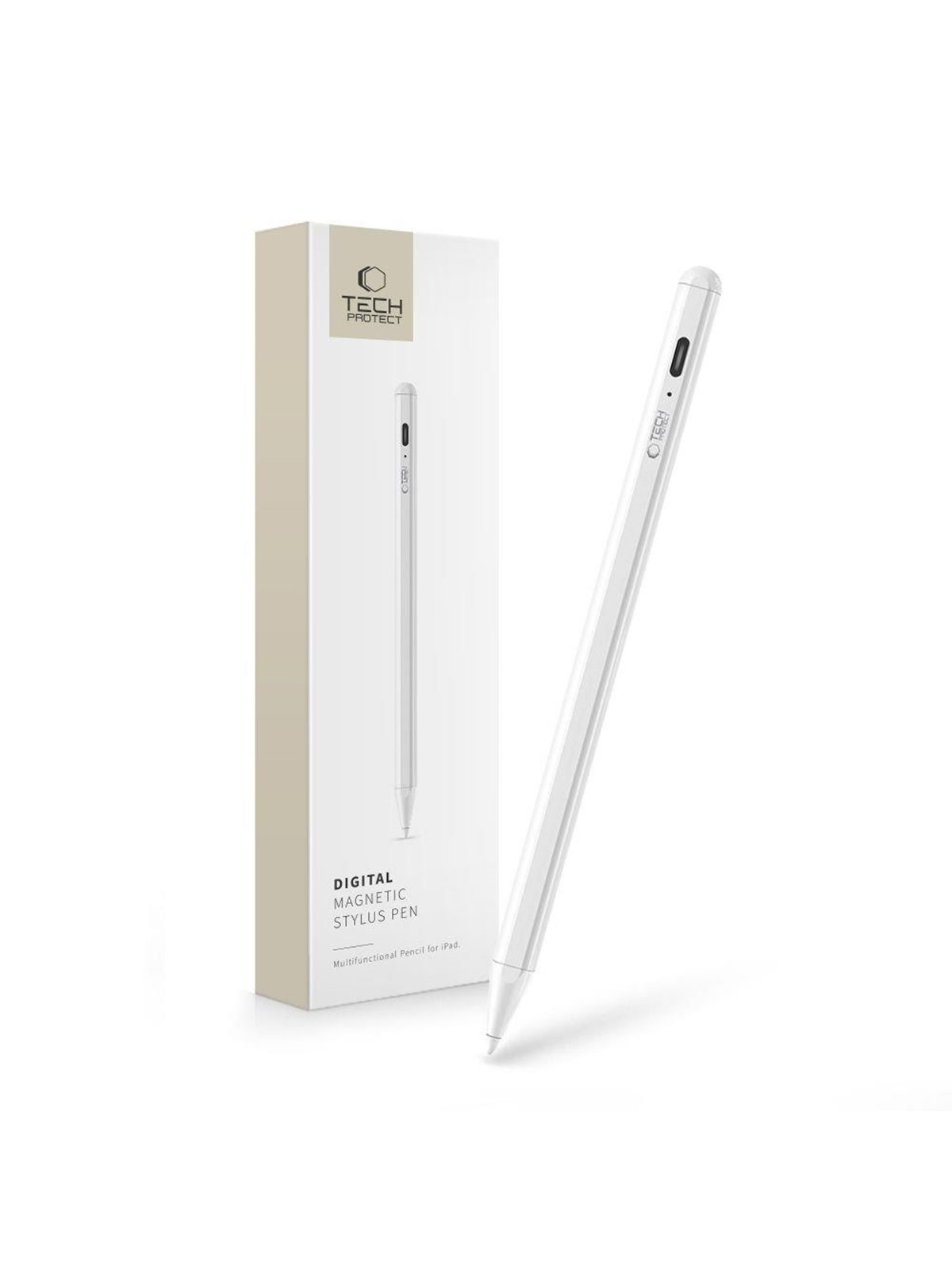 Tech-Protect Digital Magnetic Stylus for iPad - White
