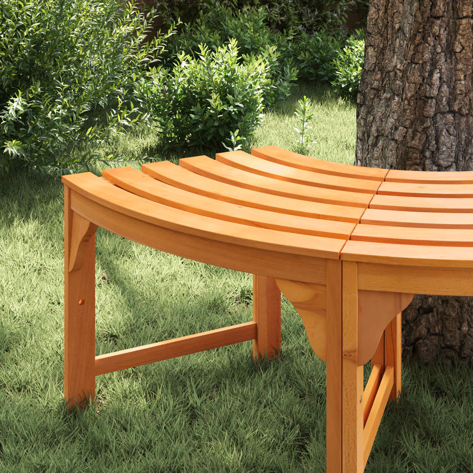 vidaXL Banc d'Arbre 4 -Seater 160 x 80 x 45 cm Naturel
