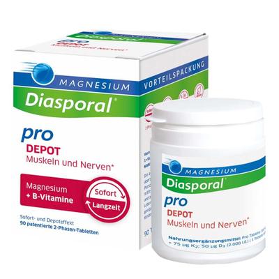 Magnesium Diasporal pro+B-Vit.DEPOT Musk.+Nerv.Tab 90 St Tabletten