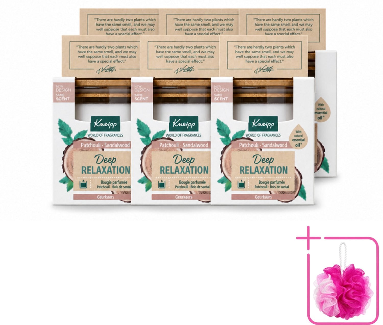 Kneipp Geurkaars Deep Relaxation Sandelhout & Patchouli - 6 stuks