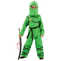 Ninja-Kostüm für Kinder, grün