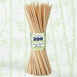 Gravidus Bambus Splittstäbe 30 cm – Pflanzstäbe Rankhilfe für Garten & Topf