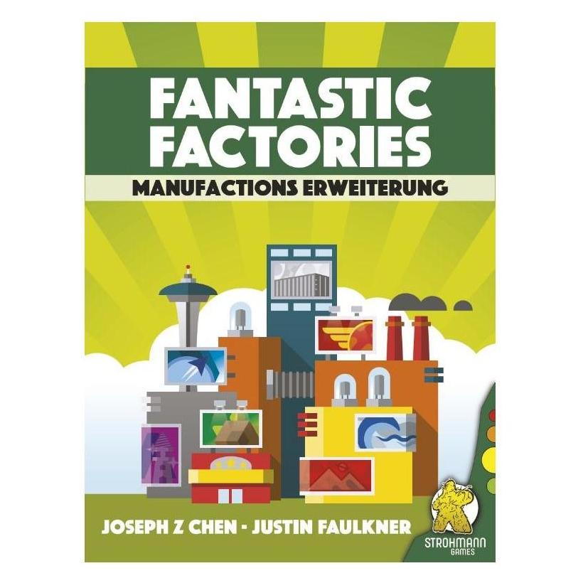 Strohmann Games STR21002 - Manufactions: Fantastic Factories, ab 12 Jahren (Erweiterung, DE-Ausgabe) (Deutsch, 1 - 5 Spieler) (STR21002)