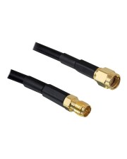 Delock Antennenverlängerungskabel RP-SMA M W 5 m Schwarz (88431)
