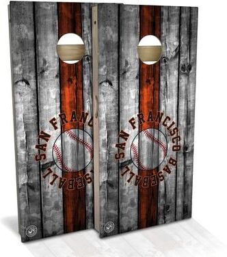 Skip's Garage San Francisco Baseball Outdoor Cornhole Board Set