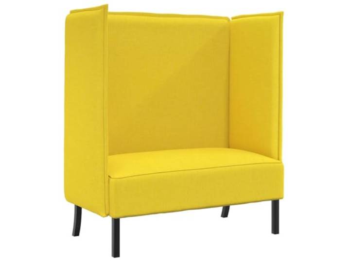 vidaXL Hoher Rücken Sofa 101cm Hellgelb Stoff Bietet dir tollen Komfort und Unterstützung, Ein angesagtes Design, das in jeden Raum passt, Perfekt für kleine Räume,