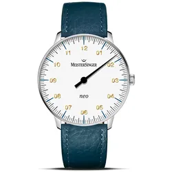 Meister Singer Neo - Weiß mit Saphirglas, Schweizer Automatikwerk, 36mm Herrenuhr NES901G