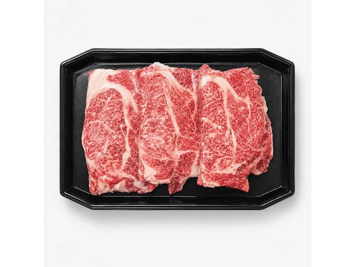 Bœuf japonais Wagyu Kagoshima palet de bœuf roulé A5 Shabu 200 g