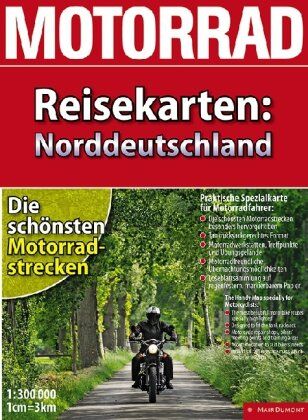 Motorrad-Reisekarte Norddeutschland: Die schönsten Motorradstrecken. Praktische Spezialkarte für Motorradfahrer - Preis vom 30.09.2026 09:01:18 h