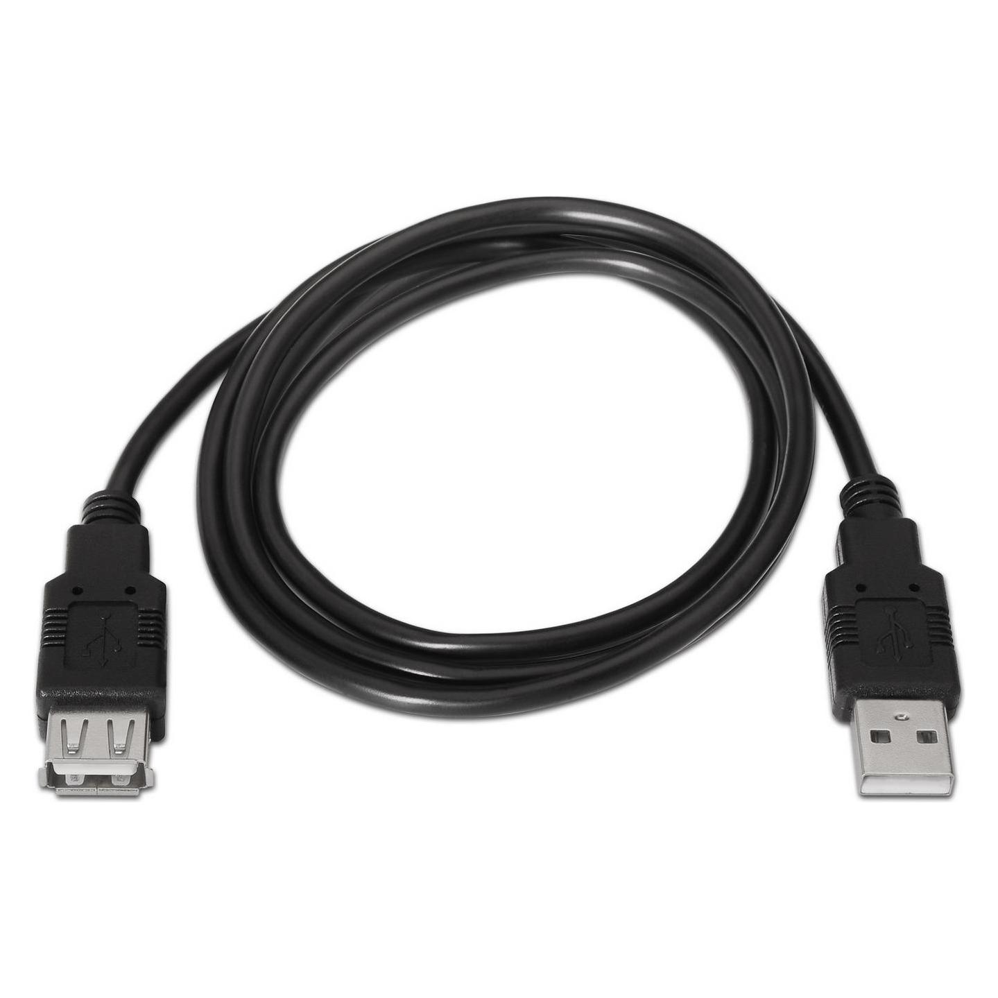 Aisens A101-0017 USB Kabel 3 m USB 2.0 USB A Schwarz (3 m, USB 2.0) (A101-0017)