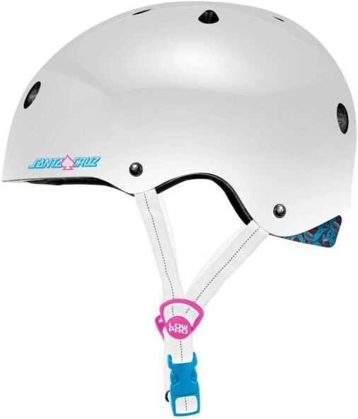 Skate Helmet Pro-Tec X Santa Cruz Low Pro (S-M - White Gloss)  - White - Size: Small
