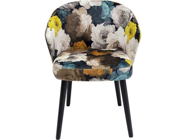 Chaise avec accoudoirs Pivoines jaunes Kare Design