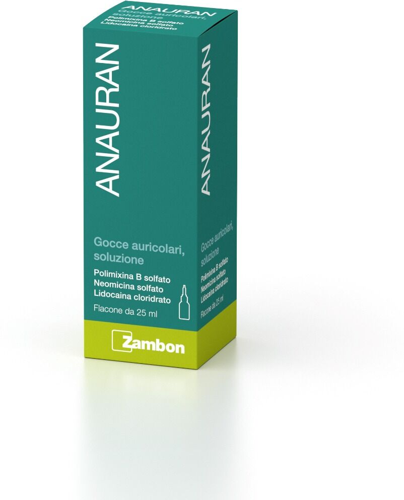 Anauran Gocce Auricolari Polimixina B solfato Otiti Flacone 25 ml