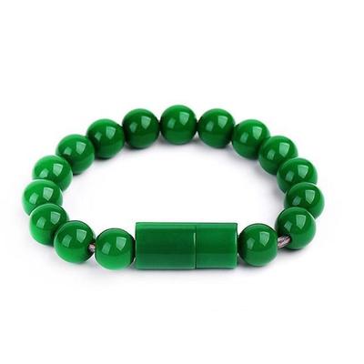 Beaded Charging Bracelet Green Other Brands