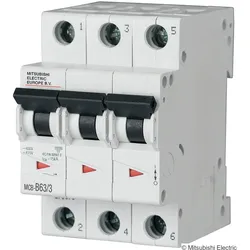 Mitsubishi Electric 40A, 3 polig, B Kurve MCB-B40/3