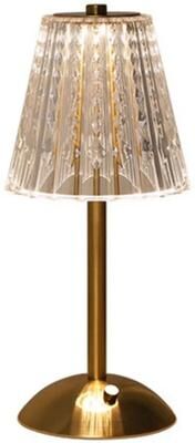 Uplift Picks Rechargeable Crystal Retro Table Lamp With Touch Dimming For Elegant Ambiance b type C Charging