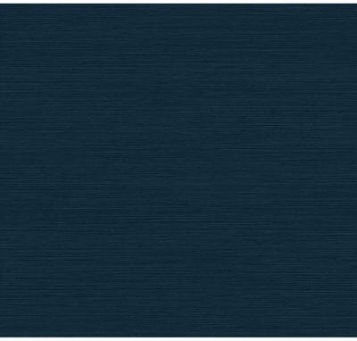 Inspired by Color Shining Sisal Grasscloth Dark Blue Metallic Wallpaper