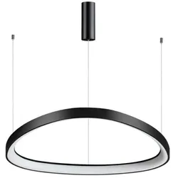IDEAL LUX LED-Pendelleuchte Metall, schwarz Alu, Eisen, Stahl & Metall