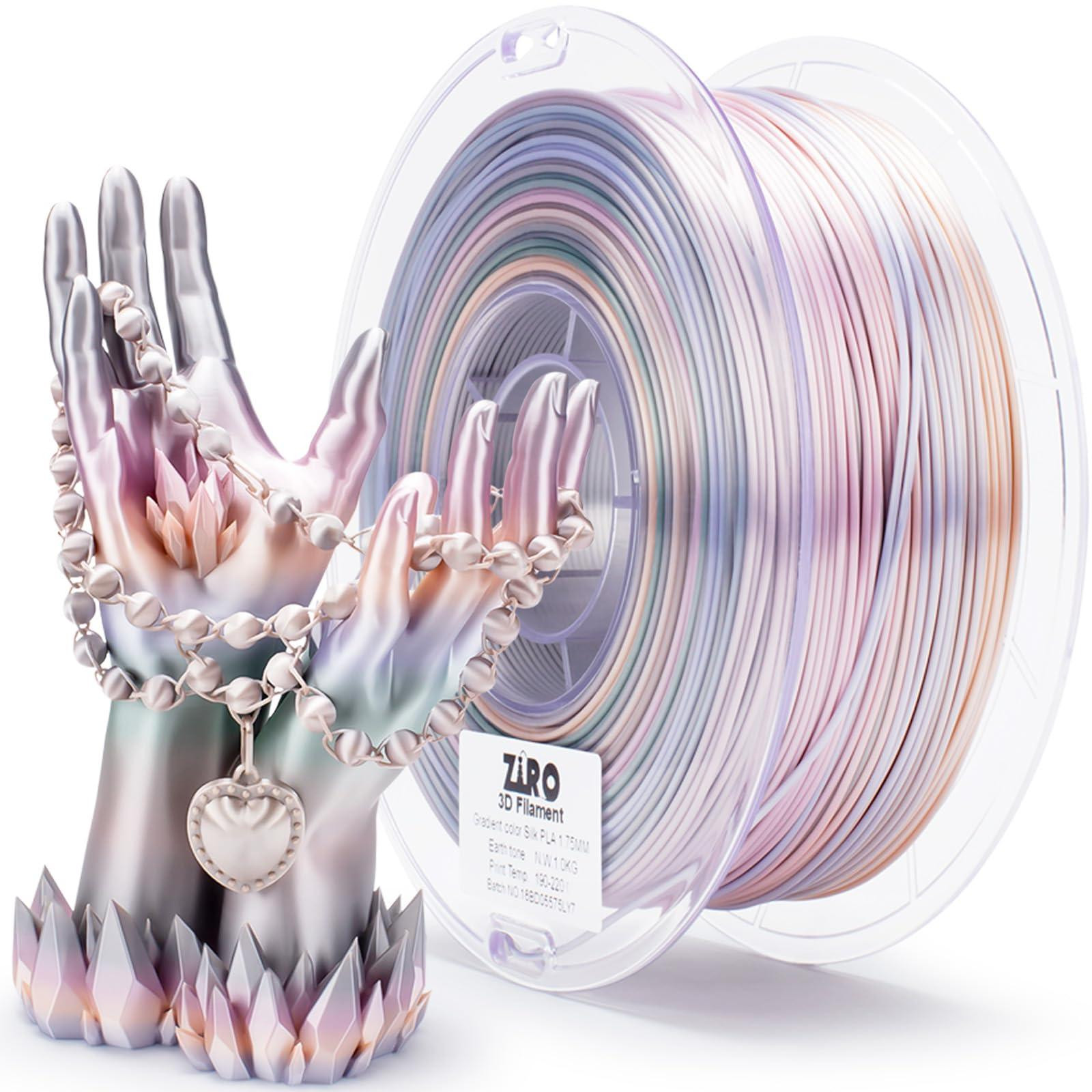 Selius Silk Multicolor PLA Filament 1.75mm Silky Rainbow