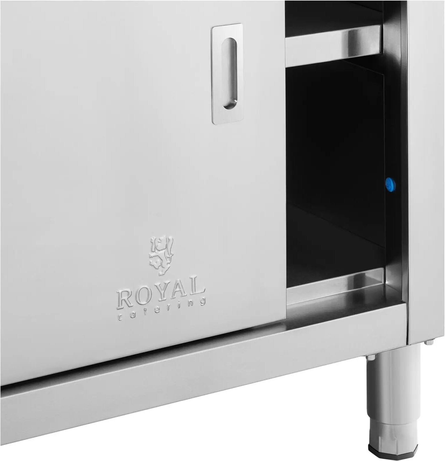 Edelstahl-Arbeitsschrank - ECO - 150 x 60 cm - 500 kg - Royal Catering RCSSCB-150X60-E