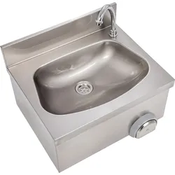 KBS Gastrotechnik Handwaschbecken eckige Form BxT 50x40cm, zeitgesteuert