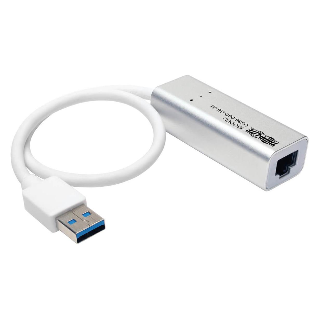 Eaton USB 3.0 SuperSpeed to Gigabit Ethernet NIC Network Adapter 10/100/1000 Plug and Play (USB 3.0, RJ45 (1x)) (U336-000-GB-AL)