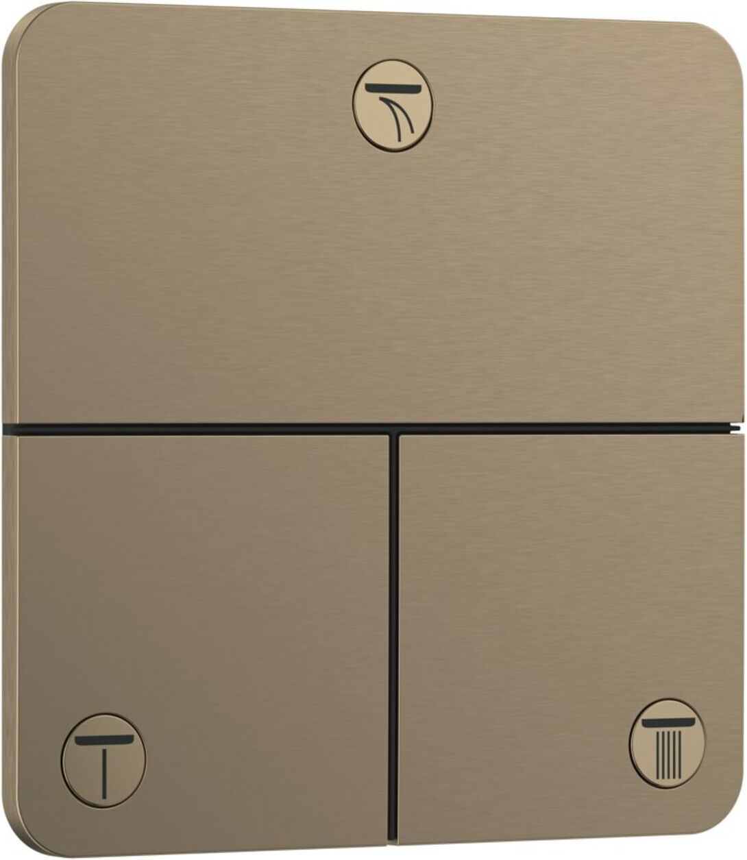 Hansgrohe Ventil ShowerSelect Comfort Q UP, für 3 Verbraucher, brushed bronze (15587140)