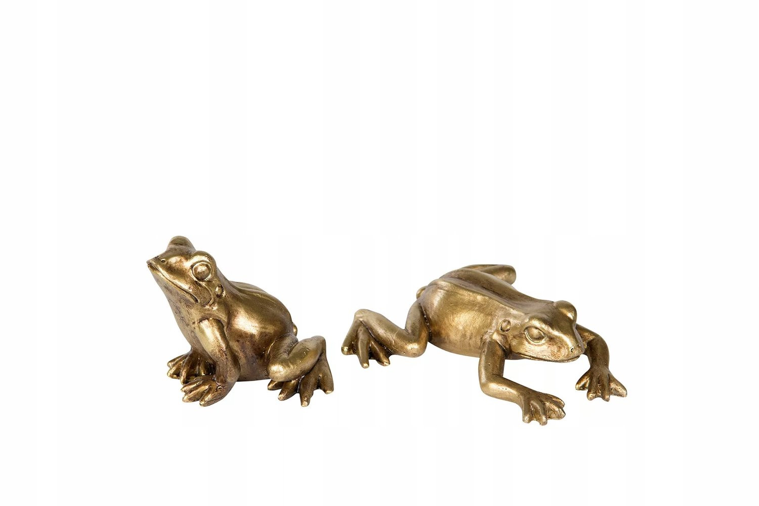 Gouden Kikkers Decoratie Set van 2 stuks voor op tafel