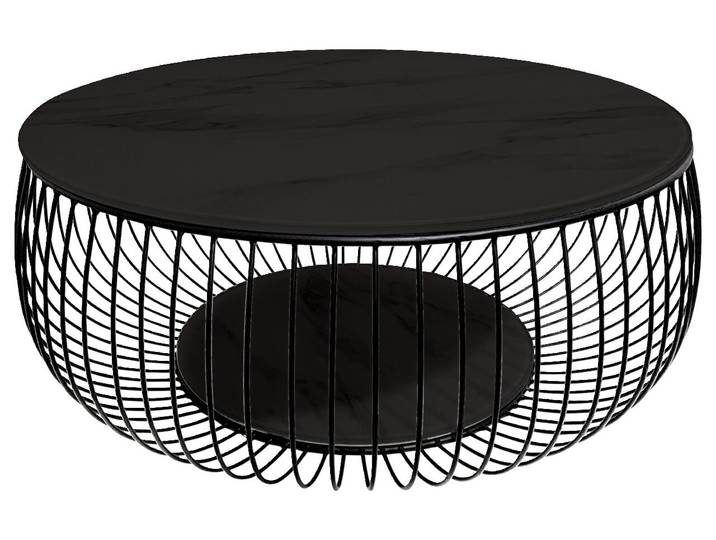 Novel Couchtisch BOWL, schwarz, Glas
