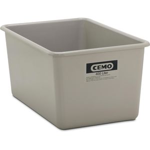 CEMO Großbehälter 1162, 400 Liter, grau, 119 x 60 x 79cm, aus GFK