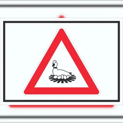 HB-Druck Achtung Brutzeit Schild Symbol A3 (297x420mm)