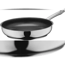 Silit Bratpfanne Calabria, Edelstahl, Ø 28 cm, Antihaftversiegelung, Induktionsfähig