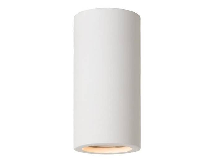 Plafonnier plâtre h14cm blanc