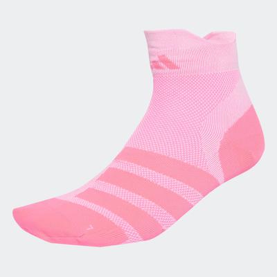 Funktionssocken ADIDAS PERFORMANCE "RUNXADIZERO, 1 PAAR", Damen, Gr. XL (46/48), weiß (weiß, lucid pink, lucid pink), Obermaterial: 78% Polyamid, 17% Polyester, 5% Elasthan, Socken