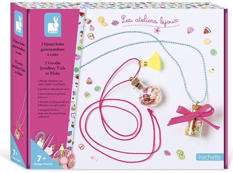 Les Ateliers Bijoux : 2 Bijoux Fioles Gourmandises à Créer - Janod
